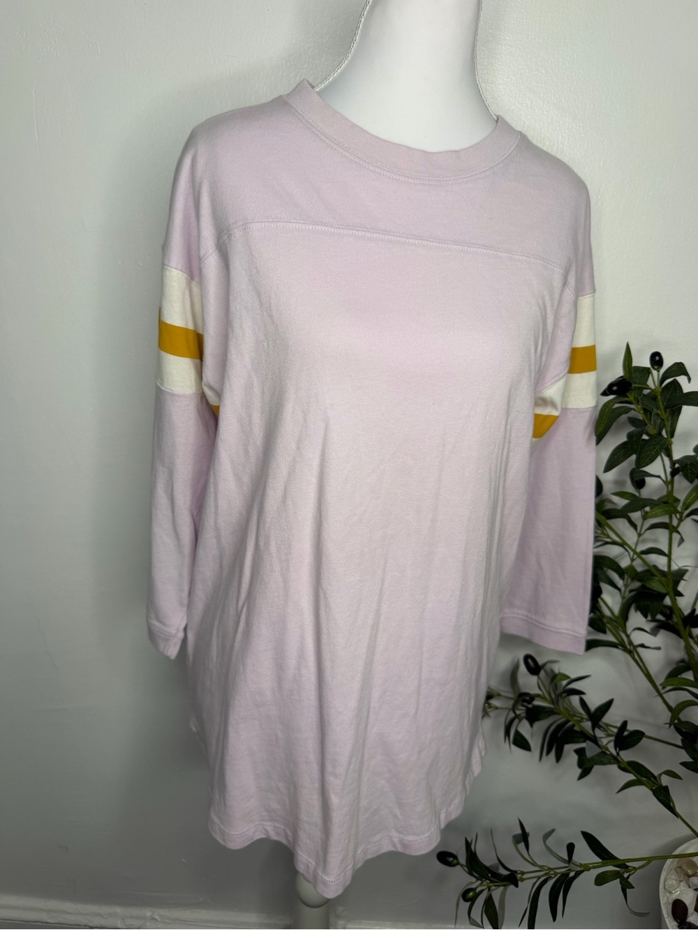 NWT CLOSED CREW TOP VARSITY STRIPED